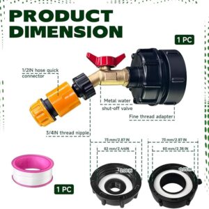 2 Pcs IBC Tote Covet, 275 Gallon IBC Water Storage Tank Liner Bags (Drum Not Included), IBC Tote Tank Lid, Nylon Rainwater Filter with Lid, 1000 Liter Rainwater Harvesting Drum Protection Kit