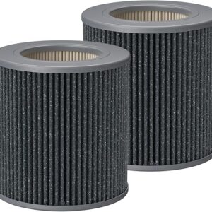 Air Mini PECO-HEPA Replacement Filters Compatible with Molekule Tri-Power Air Mini & Molekule Air Mini+ Air Purifiers, 3 in 1 High-Efficiency Filtration System with Activated Carbon, 2 Pack