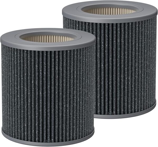 Air Mini PECO-HEPA Replacement Filters Compatible with Molekule Tri-Power Air Mini & Molekule Air Mini+ Air Purifiers, 3 in 1 High-Efficiency Filtration System with Activated Carbon, 2 Pack
